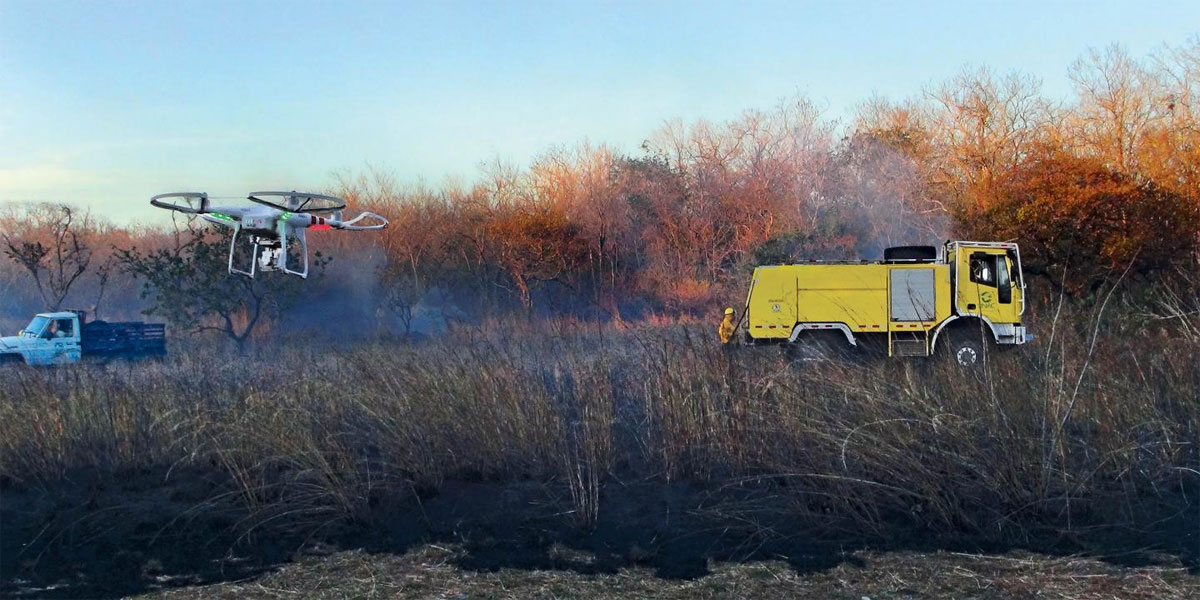 drones for fire fighting